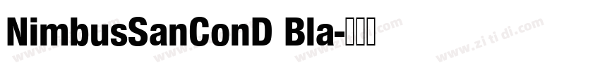 NimbusSanConD Bla字体转换 NimbusSanConD Bla字体转换